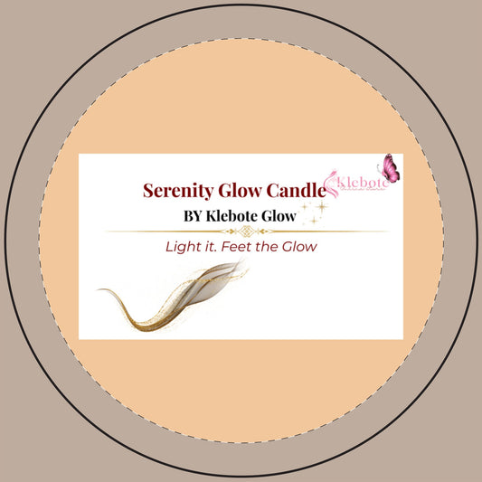 Serenity Glow Candle _ Peachy Nude ( Luxury Scented Soy Candle)