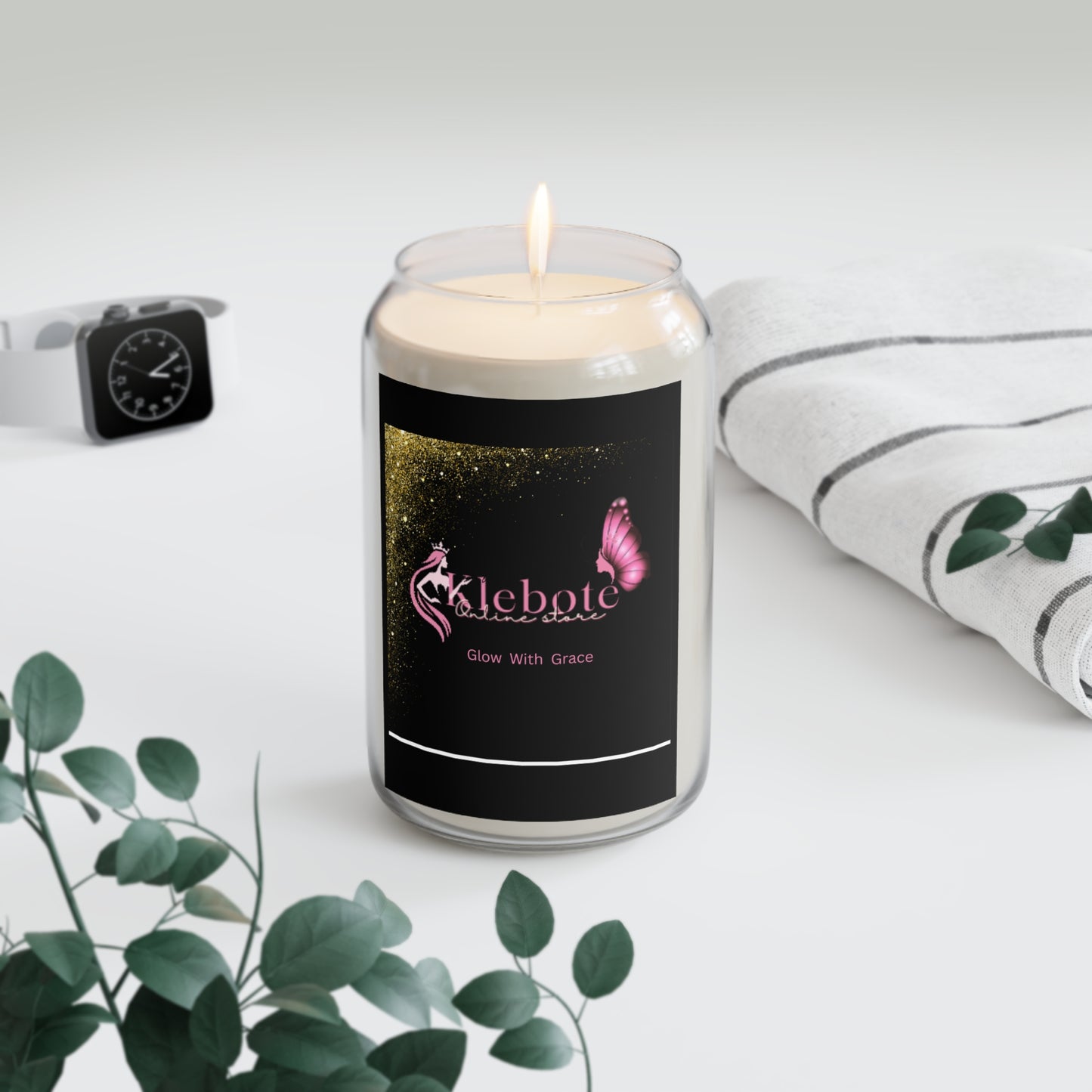 Klebote Signature Scented Soy Candle _ 13.75 oz  | Hand-Poured Luxury Candle